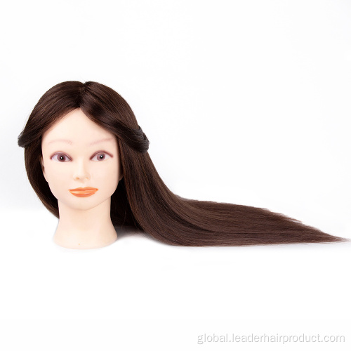 China Cosmetology Doll Head Real Human Hair Training Head Supplier
